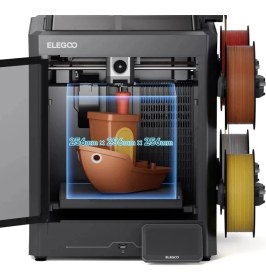 Resim Elegoo Centauri Carbon 2 Combo 3D Yazıcı Kapalı Kasa Yapısı ve Çok Renkli Baskı Özelliği 