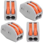 Resim Tenfowee 100 Adet Pct-212/213 Push Wire Bağlantı Cihazı, Bakır İletken, Ateş Direnci, Test Deligi, Ev Ve Endüstriyel Elektrik Tesisatları İçin 