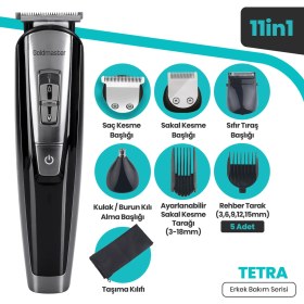 Resim Goldmaster Tetra GM-8111 11IN1 Erkek Bakım Seti 