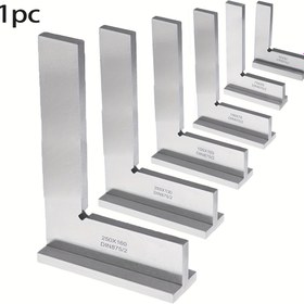 Resim ISO875/2 Hassas Makineci Kare Cetveli Karbon Çelik Açı Ölçer 90 Derece Mühendislik Kare Cetveli Makineciliğe Özel Aksesuar 