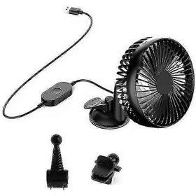 Resim Koltuk Arkası İçin Vantuzlu Usb Araç Vantilatörü, Tek Başlıklı, 5v Evrensel - 7194kaiyi 