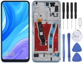 Resim Huawei P Smart Pro Uyumlu Lcd Ekran Dokunmatik Full Çıtalı Mavi 