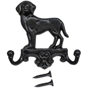 Resim Suntek Dökme Demir Duvar Kanca Dekorasyon Antika Retro Köpek 