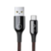 Resim Baseus C-Light 3A 1 Metre Işıklı Type-C Kablo Siyah CATCD-01, Sıfır 