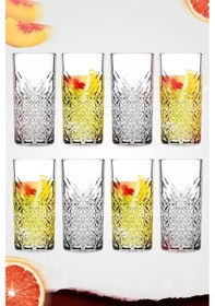 Resim Paşabahçe 52800 Timeless 8 Li Su Bardak - Kokteyl Meşrubat Bardağı Şeffaf 