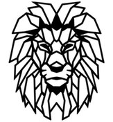 Resim Genel Markalar Aslan Tasarımlı (Oto-Motor-Laptop-Duvar-Dekor) 10 x 12 cm 