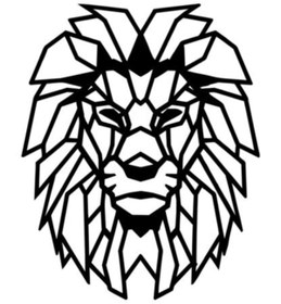 Resim Genel Markalar Aslan Tasarımlı (Oto-Motor-Laptop-Duvar-Dekor) 10 x 12 cm 