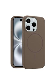 Resim artlab Art Joko İphone 15 Pro Max Kılıf Jully Magsafe Kapak - Kahverengi Lab 