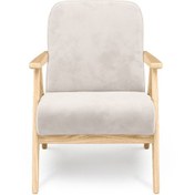 Resim Normod Levy Açık Meşe Berjer - Kadife 