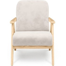 Resim Normod Levy Açık Meşe Berjer - Kadife 