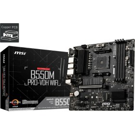 Resim Hello Papana Msı B550M Pro-Vdh Wıfı Ddr4 4400MHZ 1xvga 1xhdmı 1xdp 2xm.2 USB 3.2 Matx Am4 (Amd 5000 ve 3000 Serisi Işlemci Uyumlu) 