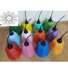 Resim 10 Adet Sarı Ağaç Feneri ve Duy Takımı Seti, Ampuller Dahil 