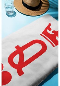 Resim Dijital Baskı Plaj Deniz Havlusu Queen Desenli Peştamal Hvl0099 Renkli 