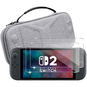 Resim Hombey Nintendo Switch 2 Erişoryal Seti: 1 El Tipi Organizer Çanta, 2 Adet Cam Ekran Koruyucu Ve 1 Kasa Korumalı Kılıf 