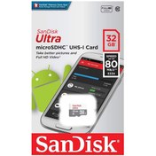 Resim Sandisk SDSQUNS-032G-GN3MN 32 GB MicroSDHC Hafıza Kartı Sandisk