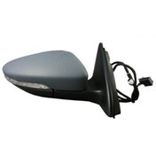 Resim SPJ MAX E-3647 Elektrikli Katlanır Ayna Jetta 10 18 Astarlı Yan-Alt Sinyalli Kör Noktalı Sol 