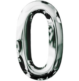 Resim Posta Kutusu Yapışkanlı Rakam Metal Kapı Numarası No:0 