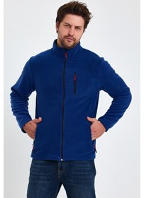 Resim Monox Erkek Outdoor Fermuarlı Polar Ceket 001 Saks 