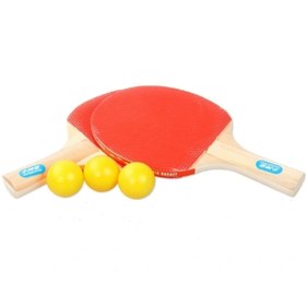 Resim shopwave Masa Tenisi Seti (2 Raket + 3 Top) (5047) 