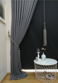 Resim Evdepo Home Gri Fon Perde Tek Kanat (540505429) Gri 