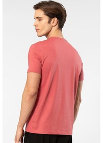 Resim Cacharel Erkek Bisiklet Yaka T-shirt 2169/mercan 001 