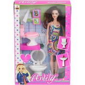 Resim Nessiworld 02443 Anlily Klozetli Lavabolu Bebek -Oydaş Oyuncak 