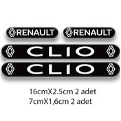 Resim Clio 3d Damla 4'lü Oto Sticker Set 4 