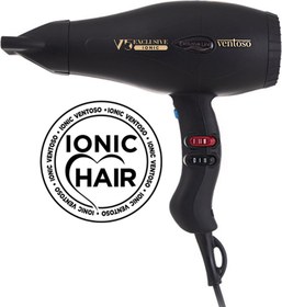 Resim Ventoso V5 Exclusive İyonik 2500 W Profesyonel Fön Makinesi Silk Touch Black 