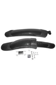 Resim PeraPelis Mtb Bisiklet Plastik Sport Çamurluk Takımı siyah 24 - 26 Jant Ön Arka 