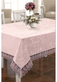 Resim Lüx Güpürlü Masa Örtüsü 