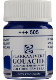 Resim Talens Guaj Boya 16 ML Ultramarine Light Ultramarine Işık 505 Çok Renkli 
