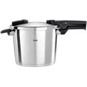 Resim Fissler Vitaquick Premium 6 Litre Düdüklü Tencere + Buharda Pişirme Aparatı 