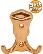 Resim Badem10 Martı Duvar Vestiyer Portmanto Askısı Dolap Elbise Askılığı Bakır Renk Plastik Askı askılık 