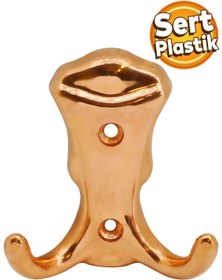 Resim Badem10 Martı Duvar Vestiyer Portmanto Askısı Dolap Elbise Askılığı Bakır Renk Plastik Askı askılık 