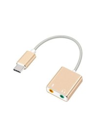 Resim Typec Ses Kartı Type-c Sound Card Typec Mikrofon Kulaklık Ayırıcı 