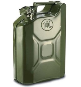 Resim BİTERSE Metal Yakıt Bidonu 10 Lt Askeri Yeşil 