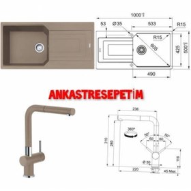 Resim Franke Frank Yetkili Satış Bayiisnde Ubg 611-100 Oyster Eviye,active Plus Doccia Oyster Armatür Set 