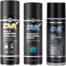 Resim Divortex Dvx Çok Amaçlı Bakım, Pas Sökücü Ve Yağsız Kontak Spreyi 3x400 ml 