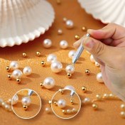 Resim Hassas 4 Pençeli Takı Cımbızı - Mücevher & Elmas Tutucu, Boncuklar & Küçük Parçalar İçin İdeal, Ergonomik Metal/Alüminyum El Sanatları Aracı, Takı Yapım Araçları 