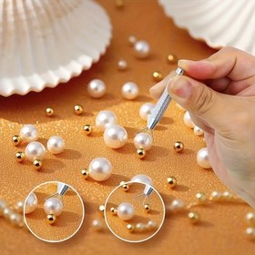 Resim Hassas 4 Pençeli Takı Cımbızı - Mücevher & Elmas Tutucu, Boncuklar & Küçük Parçalar İçin İdeal, Ergonomik Metal/Alüminyum El Sanatları Aracı, Takı Yapım Araçları 