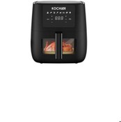 Resim MİLİNE Airfryer 6l 1700w Dokunmatik Panel Yağsız Hava Fritözü 