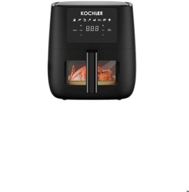 Resim MİLİNE Airfryer 6l 1700w Dokunmatik Panel Yağsız Hava Fritözü 