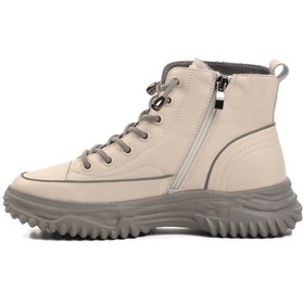 Resim Guja Gri Bağcıklı Fermuarlı Kadın Sneaker Bot Çok Renkli 