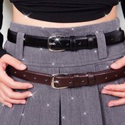 Resim Kadınlar için Minimalist Kemer - Şık Metal Tokalı, Pantolon, Etek ve Elbiseler İçin Klasik Tasarım - Günlük & Resmi Etkinlikler - Kadın Kemeri, Zarif Aksesuar, Ofis Giyimi, Şık Detaylı, Stil Sahibi 