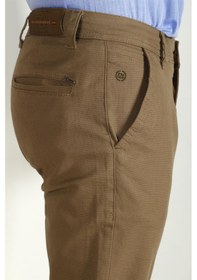 Resim Erkek Camel Slim Fit Armürlü Chino Pantolon Ncs Jeans 2194-camel Camel 