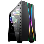Resim Rampage X-Max 1*120Mm Fan Tempered Camlı Gaming Oyuncu Kasası 