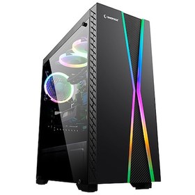 Resim Rampage X-Max 1*120Mm Fan Tempered Camlı Gaming Oyuncu Kasası 