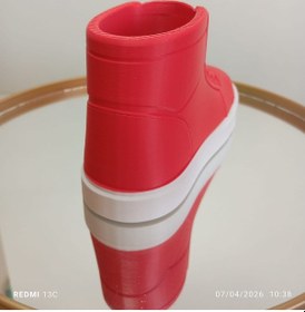 Resim Kalemlik 3d Converse Beyaz - Kırmızı 