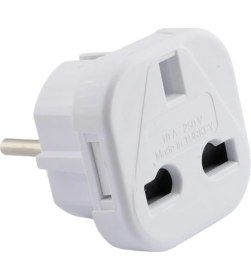 Resim Mena Rise Seyahat Türk Ingiliz Fişi Fiş Çevirici Priz Dönüştürücü 