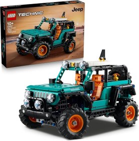 Resim LEGO Technic Jeep Wrangler Rubicon SUV 42227-10 Yaş ve Üzeri Çocuklar için Oyuncak Lastik Ördek ve Çıkarılabilir Sörf Tahtası Aksesuarı İçeren Yaratıcı Oyuncak Yapım Seti, Hediye Fikri (723 Parça) 